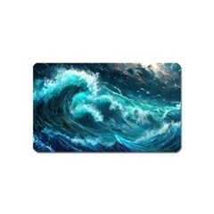 Thunderstorm Tsunami Tidal Wave Ocean Waves Sea Magnet (name Card) by Ravend