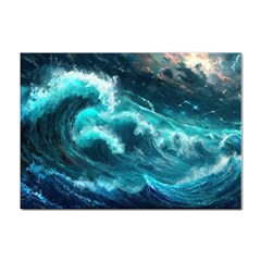 Thunderstorm Tsunami Tidal Wave Ocean Waves Sea Sticker A4 (100 Pack) by Ravend