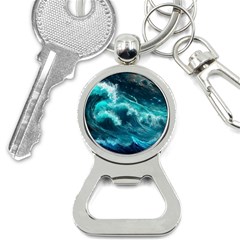 Thunderstorm Tsunami Tidal Wave Ocean Waves Sea Bottle Opener Key Chain by Ravend