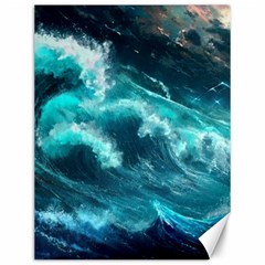 Thunderstorm Tsunami Tidal Wave Ocean Waves Sea Canvas 12  X 16  by Ravend