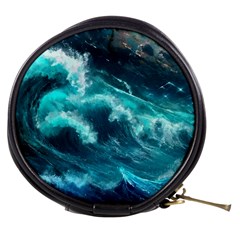 Thunderstorm Tsunami Tidal Wave Ocean Waves Sea Mini Makeup Bag by Ravend