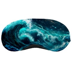 Thunderstorm Tsunami Tidal Wave Ocean Waves Sea Sleeping Mask by Ravend