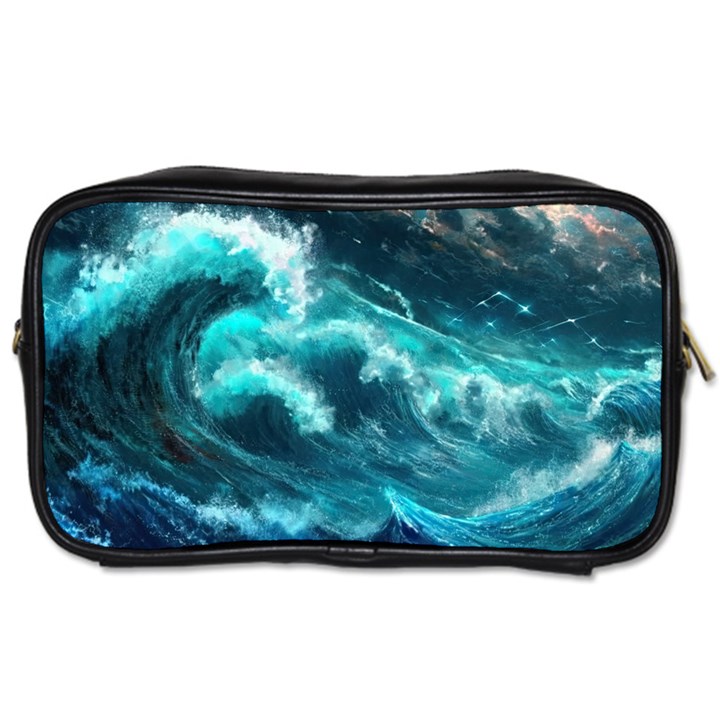 Thunderstorm Tsunami Tidal Wave Ocean Waves Sea Toiletries Bag (One Side)