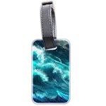 Thunderstorm Tsunami Tidal Wave Ocean Waves Sea Luggage Tag (two sides) Back