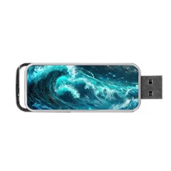 Thunderstorm Tsunami Tidal Wave Ocean Waves Sea Portable Usb Flash (two Sides) by Ravend