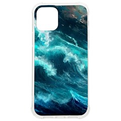 Thunderstorm Tsunami Tidal Wave Ocean Waves Sea Iphone 12/12 Pro Tpu Uv Print Case by Ravend