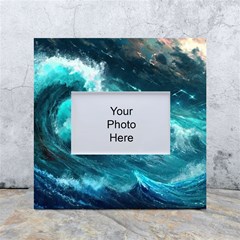 Thunderstorm Tsunami Tidal Wave Ocean Waves Sea White Box Photo Frame 4  X 6  by Ravend