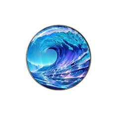 Tsunami Tidal Wave Ocean Waves Sea Nature Water Blue Hat Clip Ball Marker by Ravend