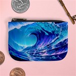 Tsunami Tidal Wave Ocean Waves Sea Nature Water Blue Mini Coin Purse Front