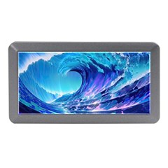 Tsunami Tidal Wave Ocean Waves Sea Nature Water Blue Memory Card Reader (mini) by Ravend