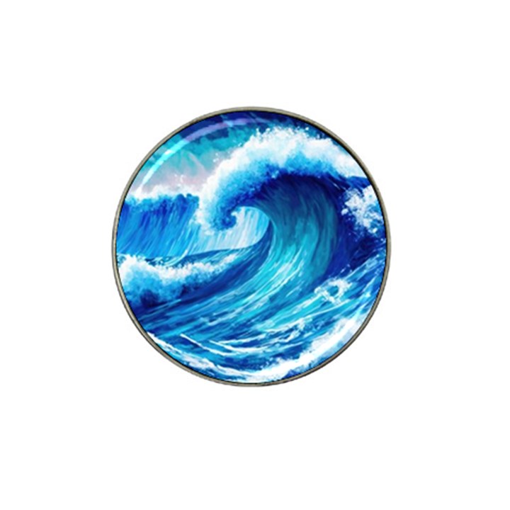 Tsunami Tidal Wave Ocean Waves Sea Nature Water Blue Painting Hat Clip Ball Marker (10 pack)