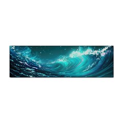 Tsunami Waves Ocean Sea Nautical Nature Water Sticker (bumper) by Ravend