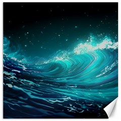 Tsunami Waves Ocean Sea Nautical Nature Water Canvas 20  X 20  by Ravend