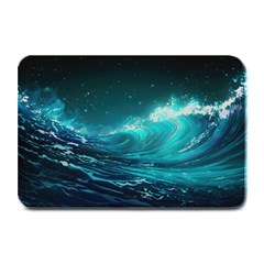 Tsunami Waves Ocean Sea Nautical Nature Water Plate Mats by Ravend