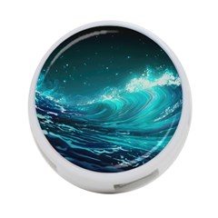 Tsunami Waves Ocean Sea Nautical Nature Water 4-port Usb Hub (two Sides) by Ravend