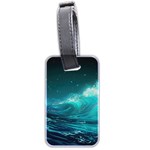 Tsunami Waves Ocean Sea Nautical Nature Water Luggage Tag (two sides) Front