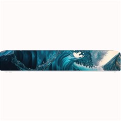 Tsunami Waves Ocean Sea Water Rough Seas 3 Small Bar Mat by Ravend