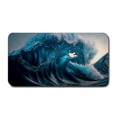 Tsunami Waves Ocean Sea Water Rough Seas 3 Medium Bar Mat by Ravend