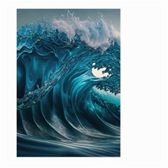 Tsunami Waves Ocean Sea Water Rough Seas 3 Large Garden Flag (two Sides) by Ravend