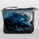 Tsunami Waves Ocean Sea Water Rough Seas 3 Messenger Bag Front