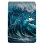 Tsunami Waves Ocean Sea Water Rough Seas 3 Removable Flap Cover (L) Front