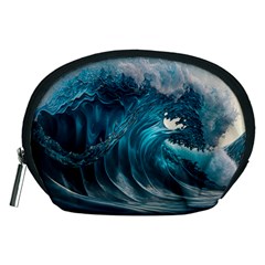 Tsunami Waves Ocean Sea Water Rough Seas 3 Accessory Pouch (medium)