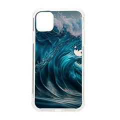 Tsunami Waves Ocean Sea Water Rough Seas 3 Iphone 11 Tpu Uv Print Case by Ravend