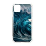 Tsunami Waves Ocean Sea Water Rough Seas 3 iPhone 11 TPU UV Print Case Front