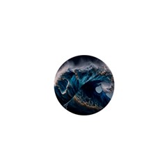 Tsunami Waves Ocean Sea Water Rough Seas 7 1  Mini Buttons by Ravend