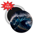 Tsunami Waves Ocean Sea Water Rough Seas 7 2.25  Magnets (10 pack)  Front