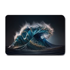 Tsunami Waves Ocean Sea Water Rough Seas 7 Small Doormat by Ravend