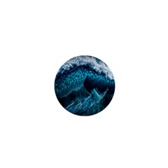 Tsunami Waves Ocean Sea Water Rough Seas 6 1  Mini Buttons