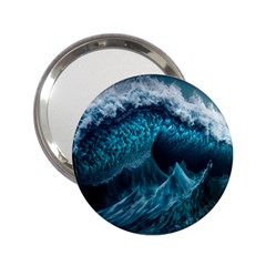 Tsunami Waves Ocean Sea Water Rough Seas 6 2.25  Handbag Mirrors