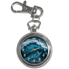 Tsunami Waves Ocean Sea Water Rough Seas 6 Key Chain Watches