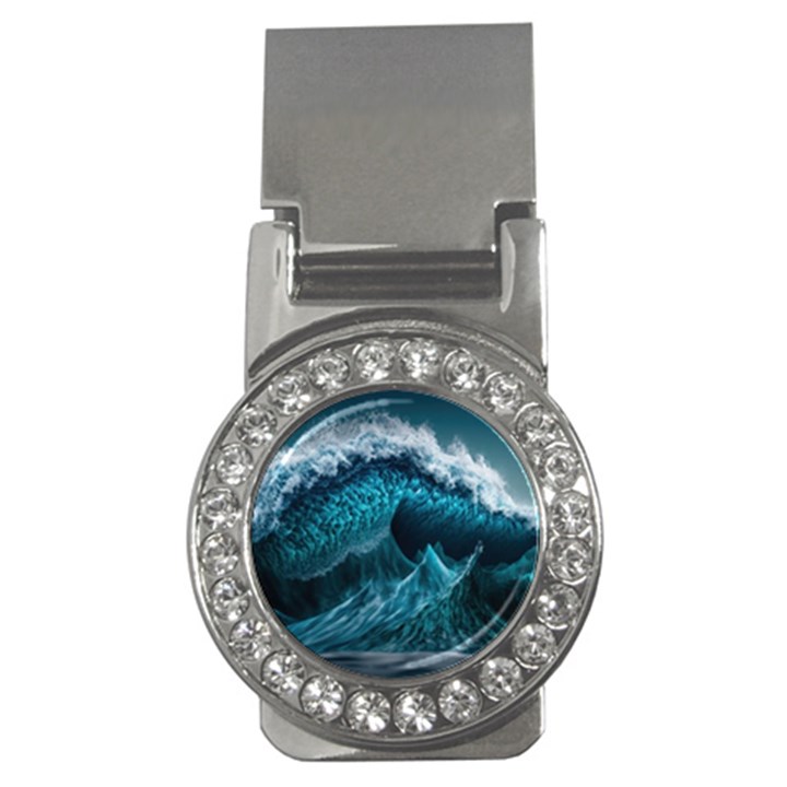 Tsunami Waves Ocean Sea Water Rough Seas 6 Money Clips (CZ) 