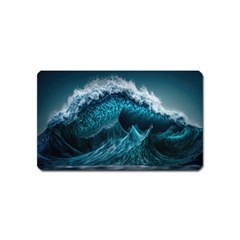 Tsunami Waves Ocean Sea Water Rough Seas 6 Magnet (Name Card)