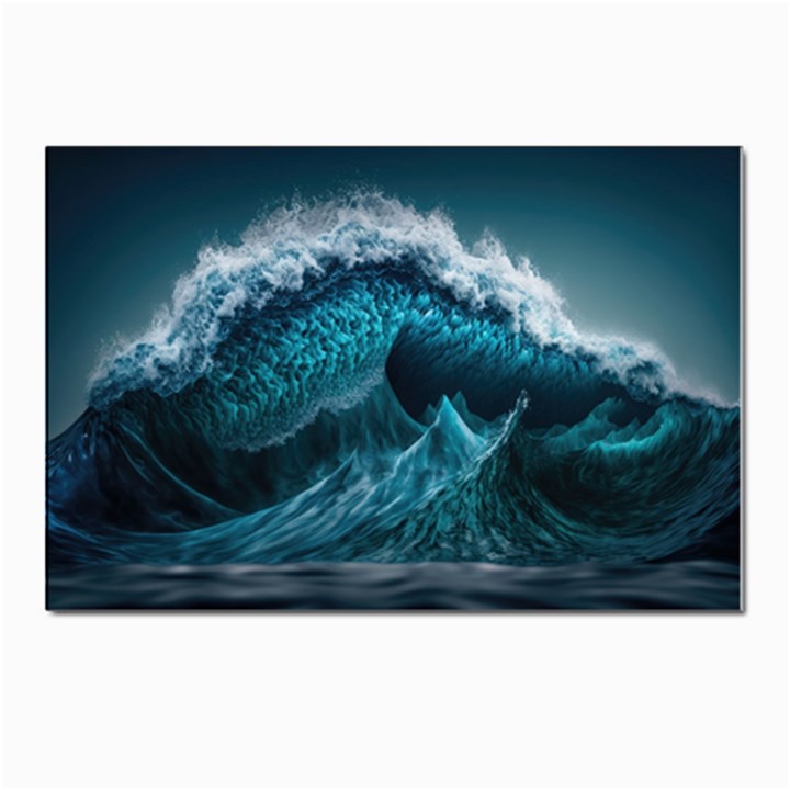 Tsunami Waves Ocean Sea Water Rough Seas 6 Postcards 5  x 7  (Pkg of 10)