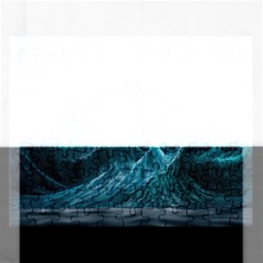 Tsunami Waves Ocean Sea Water Rough Seas 6 Rectangular Jigsaw Puzzl