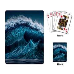 Tsunami Waves Ocean Sea Water Rough Seas 6 Playing Cards Single Design (Rectangle)