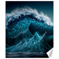 Tsunami Waves Ocean Sea Water Rough Seas 6 Canvas 8  x 10 