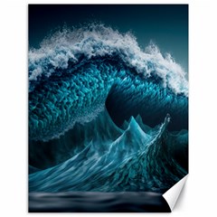 Tsunami Waves Ocean Sea Water Rough Seas 6 Canvas 18  x 24 