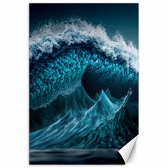 Tsunami Waves Ocean Sea Water Rough Seas 6 Canvas 20  x 30 