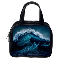 Tsunami Waves Ocean Sea Water Rough Seas 6 Classic Handbag (one Side) by Ravend