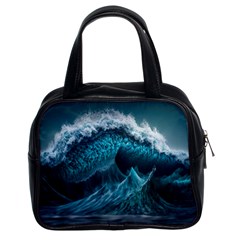 Tsunami Waves Ocean Sea Water Rough Seas 6 Classic Handbag (Two Sides)