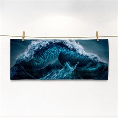 Tsunami Waves Ocean Sea Water Rough Seas 6 Hand Towel