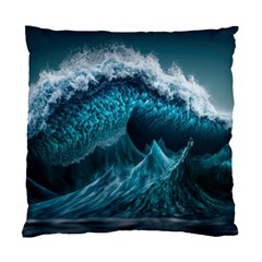 Tsunami Waves Ocean Sea Water Rough Seas 6 Standard Cushion Case (Two Sides)