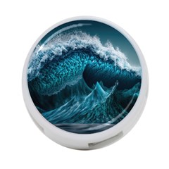 Tsunami Waves Ocean Sea Water Rough Seas 6 4-Port USB Hub (Two Sides)