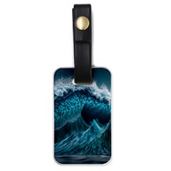 Tsunami Waves Ocean Sea Water Rough Seas 6 Luggage Tag (one Side) by Ravend