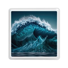 Tsunami Waves Ocean Sea Water Rough Seas 6 Memory Card Reader (Square)