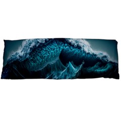 Tsunami Waves Ocean Sea Water Rough Seas 6 Body Pillow Case (dakimakura) by Ravend